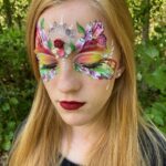 Rainbow Butterfly Face