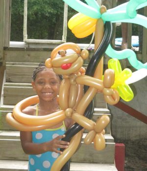 Monkey on a Palm Tree $20 Safari Art